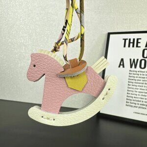 Horse Pegasus pony Bag Charm 1p pink